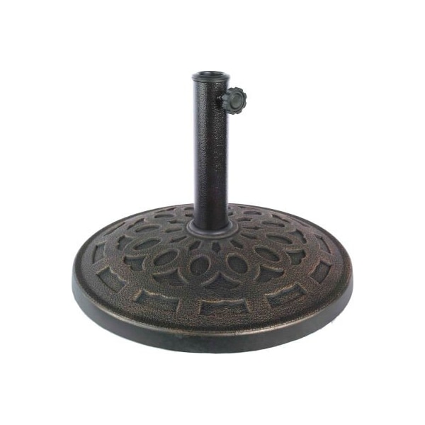 Snow Joe Bliss Umbrella Base, Metro Resin, Dark Bronze UBS-062 - main